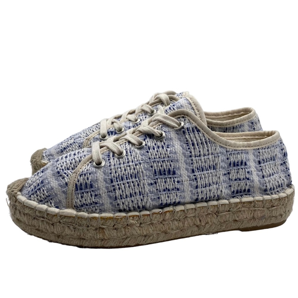 Alohas Womens Shoes Bambitas Espadrille Sneakers Sz 6.5 Blue White Platform